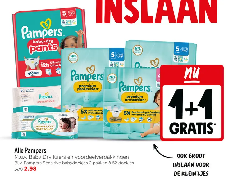Aanbieding: Pampers Sensitive babydoekjes