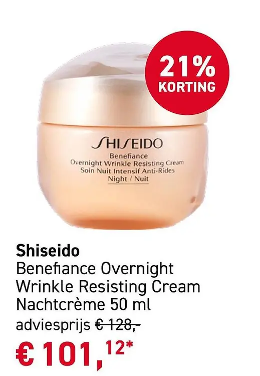 Aanbieding: Benefiance Overnight Wrinkle Resisting Cream