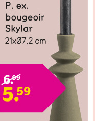 Aanbieding: Chandelier Skylar - vert - céramique - 21xø7,7 cm