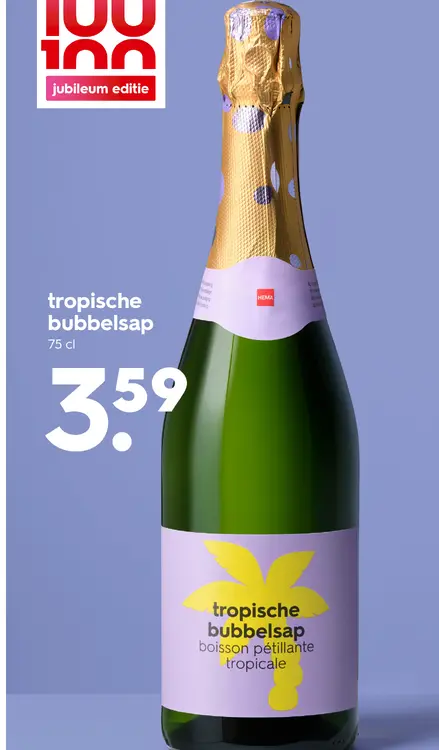 Promotie: tropische bubbelsap