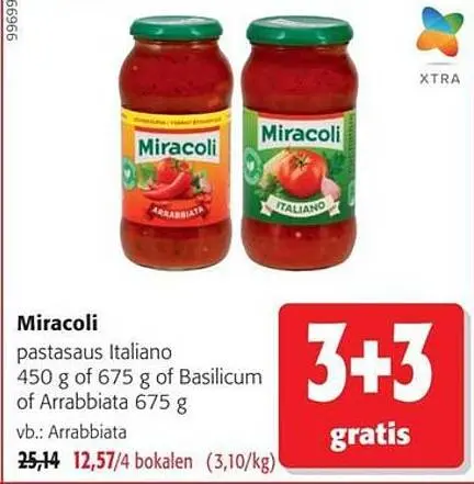 Promotie: Miracoli pastasaus Italiano