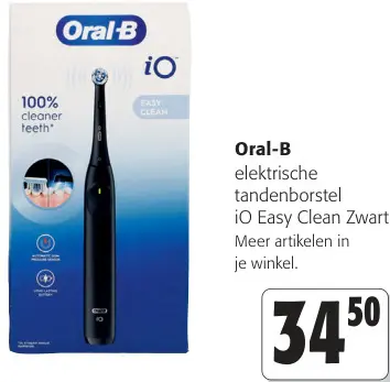 Promotie: Elektrische tandenborstel iO Easy Clean Zwart