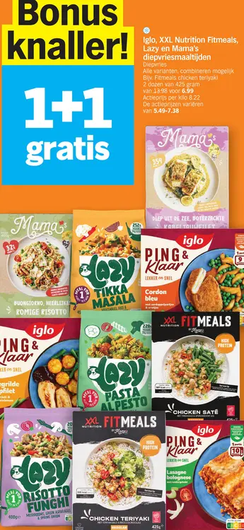 Aanbieding: Diepvriesmaaltijden