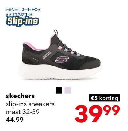 Aanbieding: Skechers Bounder Pro Slip-ins meisjes sneakers zwart