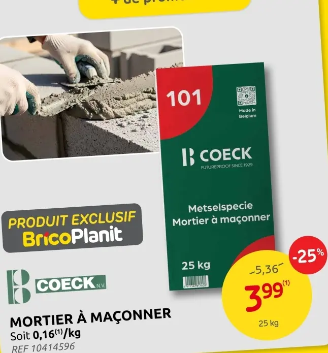 Offre: Mortier à maçonner