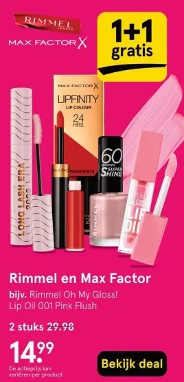 Aanbieding: Rimmel en Max Factor
