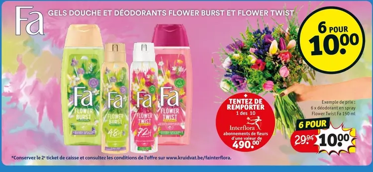 Offre: Gels douche et déodorants 