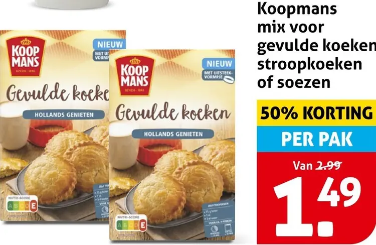 Aanbieding: Mix voor gevulde koeken, stroopkoeken of soezen