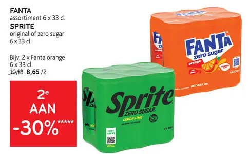 Aanbieding: Fanta assortiment of Sprite