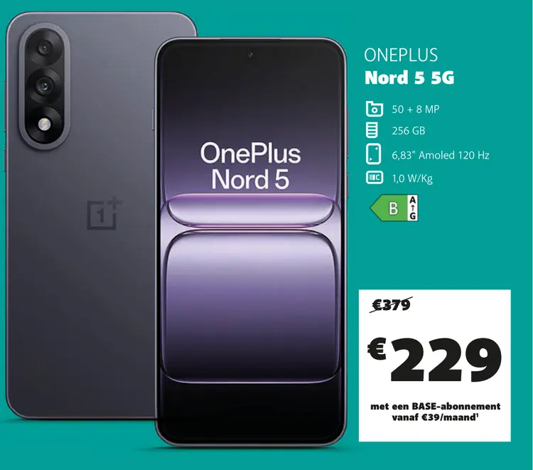 Promotie: Nord 5 5G