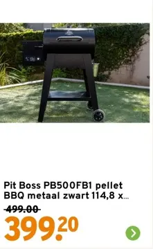 Aanbieding: Pit Boss PB500FB1 pellet BBQ metaal zwart