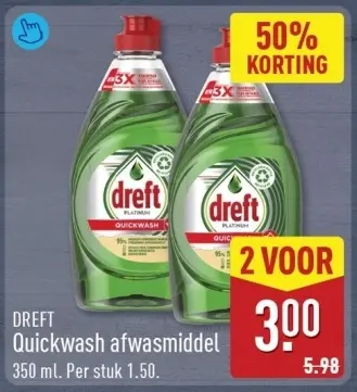 Aanbieding: Quickwash afwasmiddel