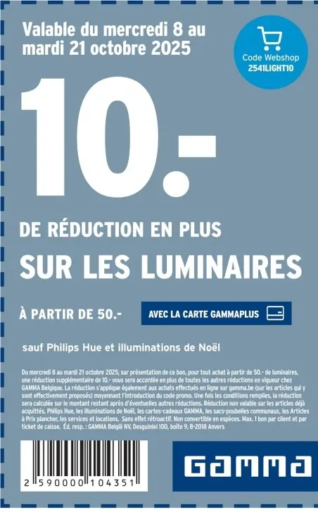 Offre: Luminaires