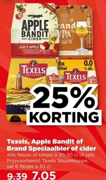 Aanbieding: Texels, Apple Bandit of Brand Speciaalbier of cider