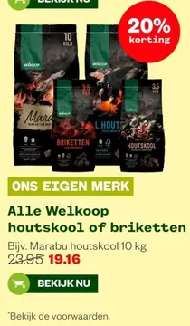 Aanbieding: Alle Welkoop houtskool of briketten