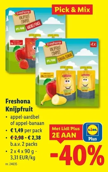 Promotie: Knijpfruit