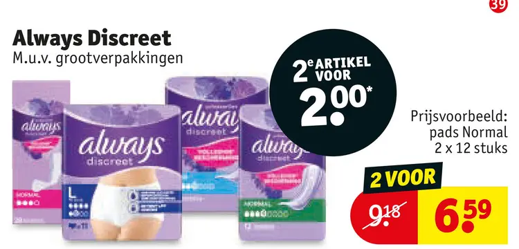 Aanbieding: Always Discreet