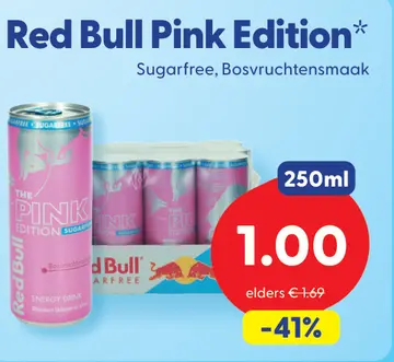 Aanbieding: Red Bull Pink Edition