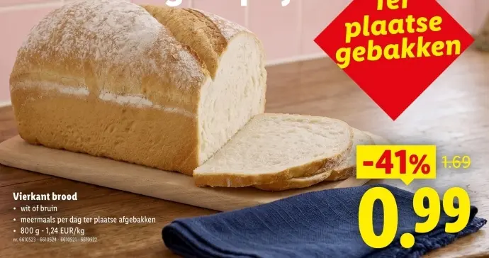 Promotie: Vierkant brood