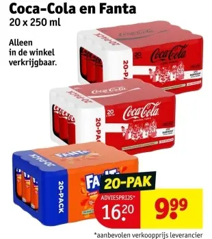 Aanbieding: Coca-Cola en Fanta