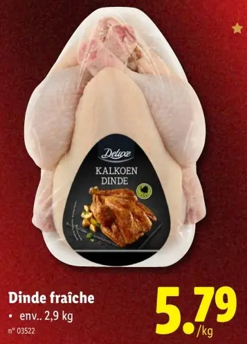 Offre: Dinde fraîche