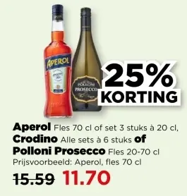 Aanbieding: Aperol Crodino Polloni Prosecco
