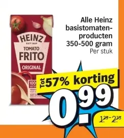Aanbieding: Heinz basistomatenproducten