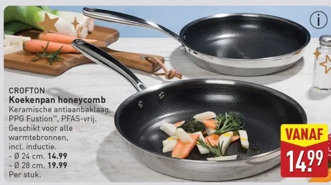 Aanbieding: Koekenpan honeycomb