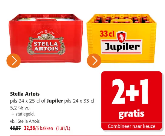 Promotie: Stella Artois of Jupiler