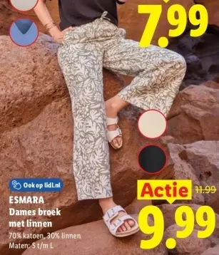 Aanbieding: Dames broek met linnen