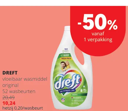 Promotie: Vloeibaar wasmiddel original