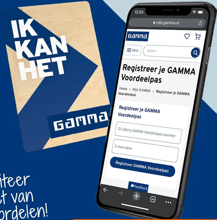 Aanbieding: GAMMA Voordeelpas