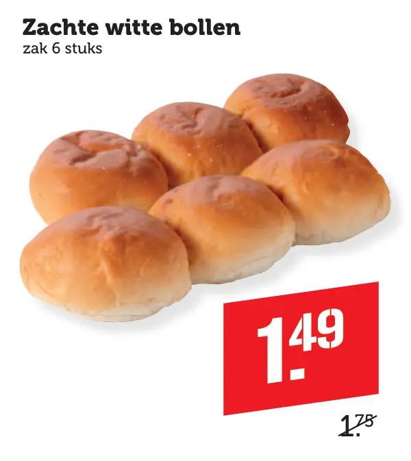 Aanbieding: Zachte witte bollen