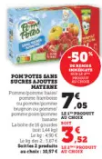 Offre: Pom'potes sans sucres ajoutes