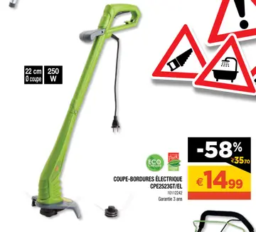 Aanbieding: Coupe-bordures électrique cpe2523gt/el