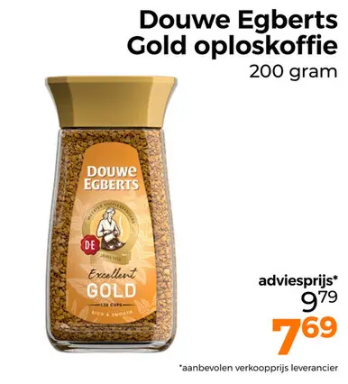 Aanbieding: Douwe Egberts Gold oploskoffie
