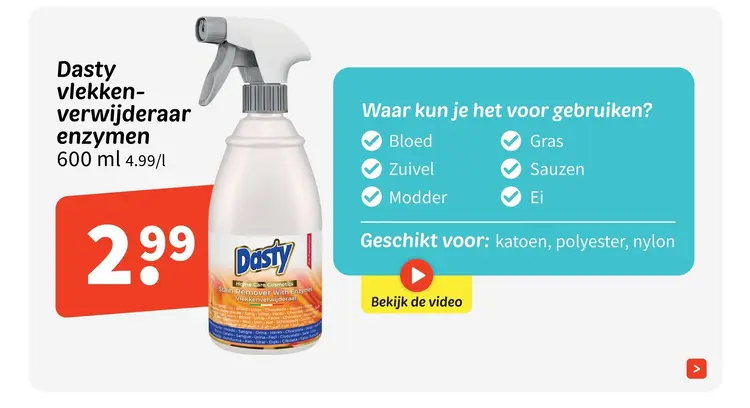 Promotie: Vlekkenverwijderaar enzymen