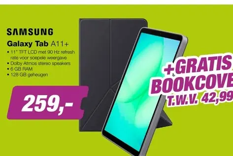 Aanbieding: EP:Bundel Samsung Galaxy Tab A11+ 128GB Wifi + Bookcover Zwart