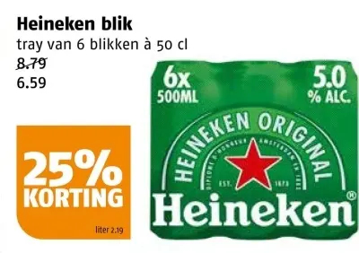Aanbieding: Heineken blik