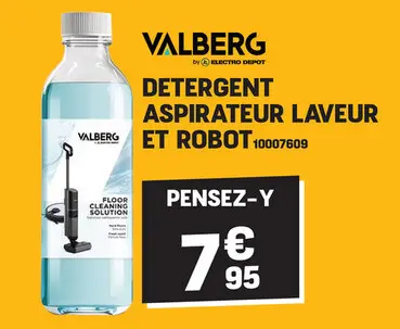 Offre: Detergent aspirateur laveur et robot