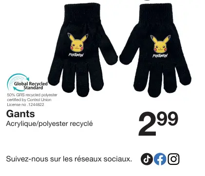 Offre: Gants