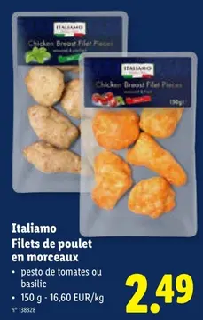 Offre: Italiamo Filets de poulet en morceaux