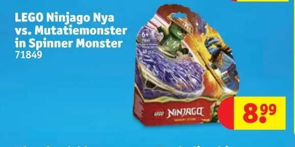 Promotie: Ninjago Nya vs. Mutatiemonster in Spinner Mon