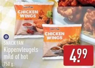 Aanbieding: Kippenvleugels mild of hot