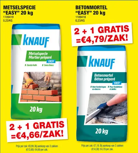 Promotie: Knauf metselspecie easy 20kg