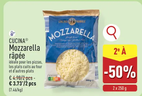 Offre: Mozzarella râpée