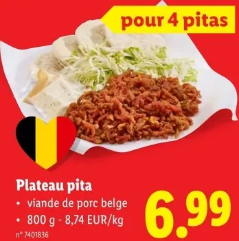 Offre: Plateau pita