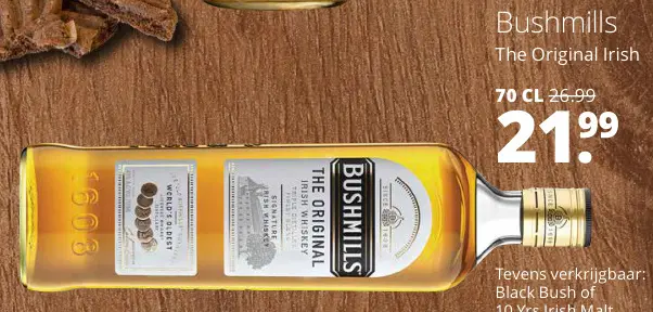 Aanbieding: Bushmills The Original Irish Whiskey