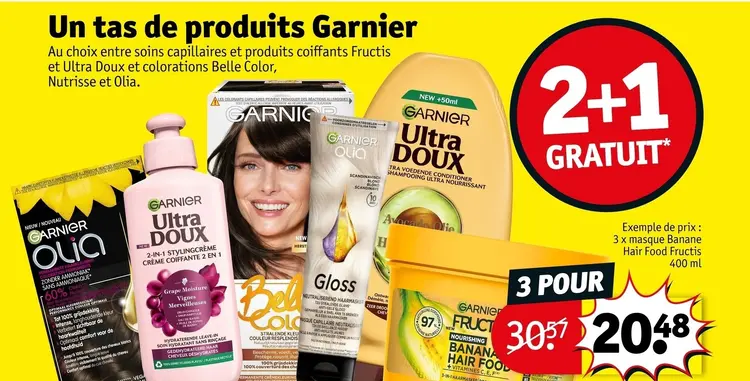 Offre: Un tas de produits Garnier