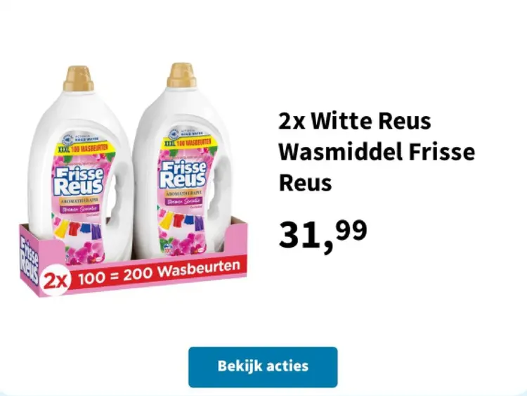Aanbieding: Witte Reus Wasmiddel Frisse Reus